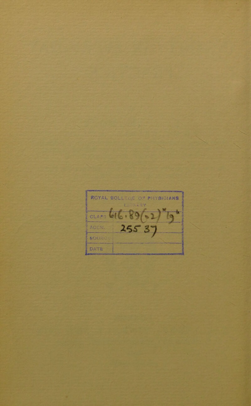 RCYAL SOLL ; .1 Or P‘11 Y9i0! ANS L. - iV l CL A/ \ ACCM. V r SOU::'. . DATE: