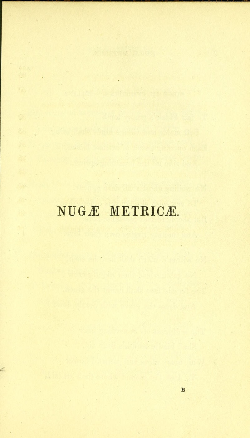 NUGiE METRICS. B
