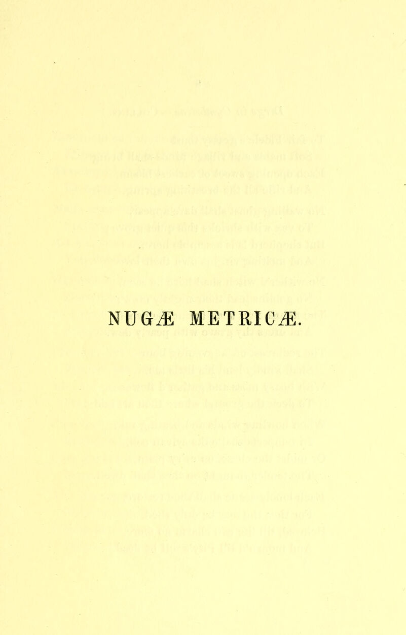 NUGiE METRICS.