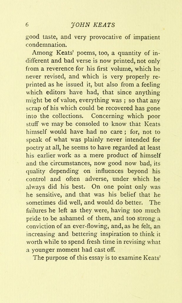 洋書 JOHN KEATS     ROBERT BRIDGES John Keats : a critical essay / by Robert Bridges