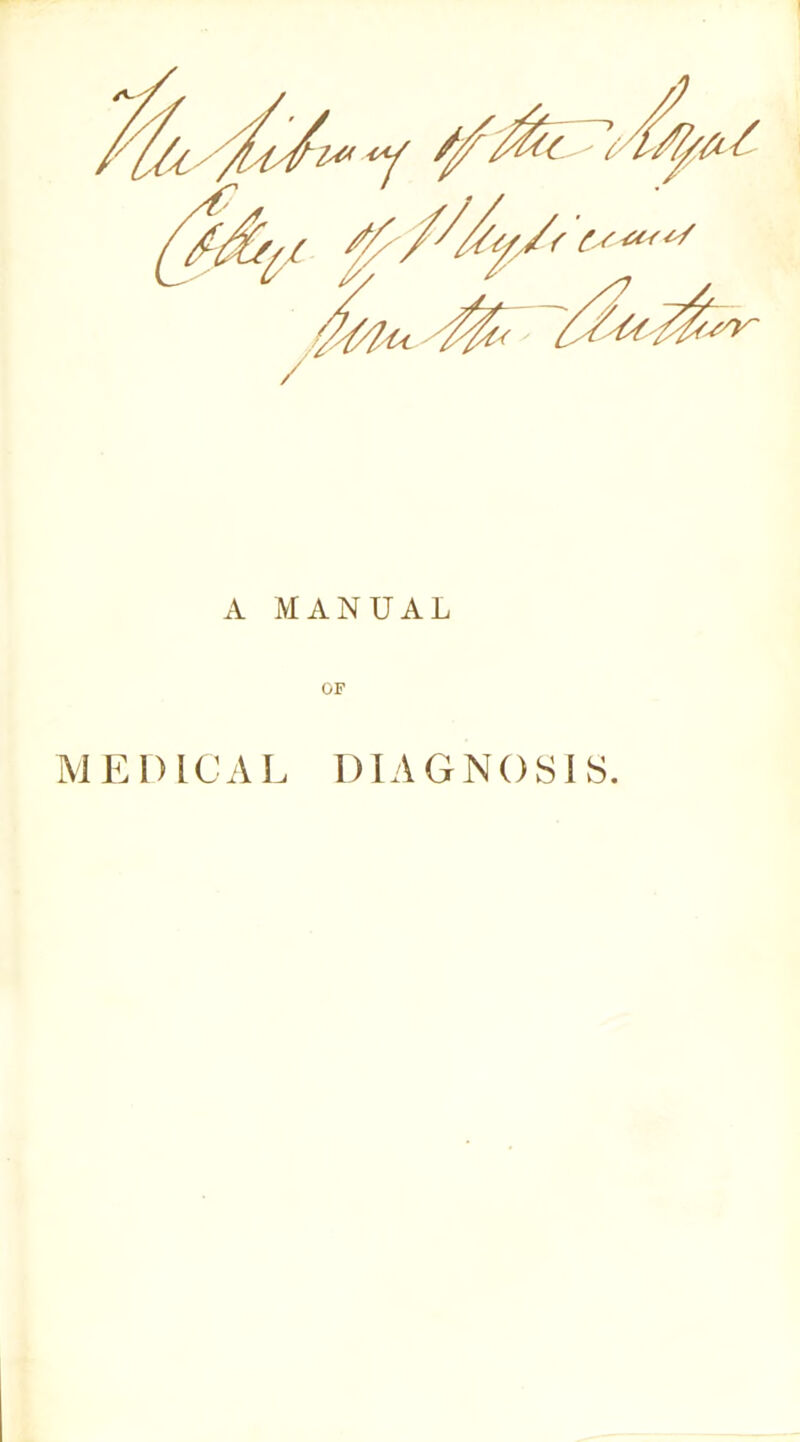 A MANUAL OF