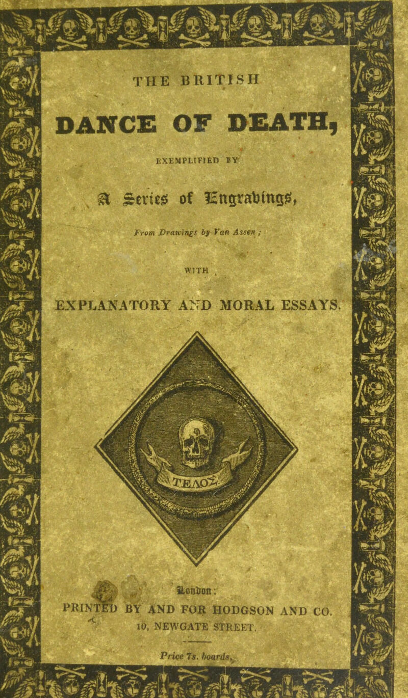 EXEMPLIFIED BV ^ S^txit^ of lEngrabings^ From Drawings bg Fan Assen EXPLANATORY AND MORAL ESSAYS aon^onr m PRINtB) by and for HODGSON AND CO 10, NEWGATE STREET. Price 7s. hoards,