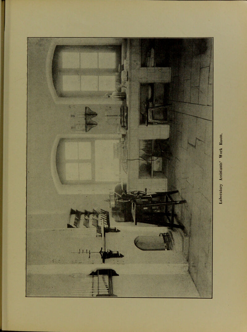 Laboratory Assistants’ Work Room.
