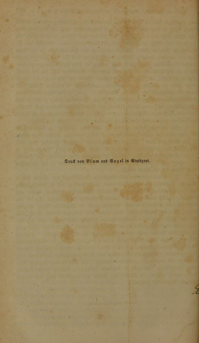 ®ru(! öon 33tum unb aSogel in ©tutigatt.