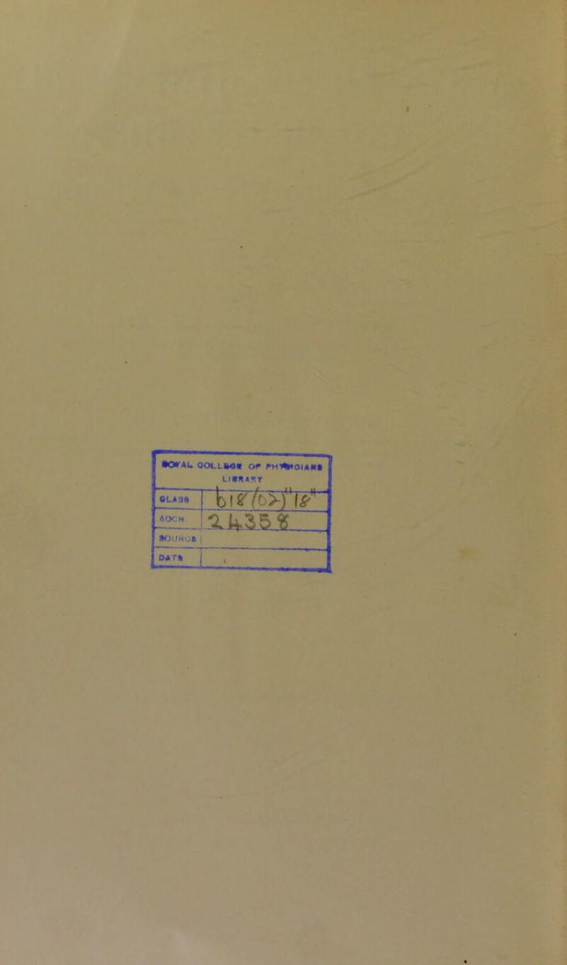 •0*r*U OOLLMI OF FHY%tOIAMI LIMART 6LA38 J !3:k3-5JL_ •OlJNU* {