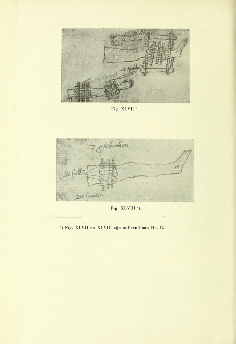 Fig. XLVIII *). ) Fig. XLVII en XLVIII zijn ontleend aan Hs. G