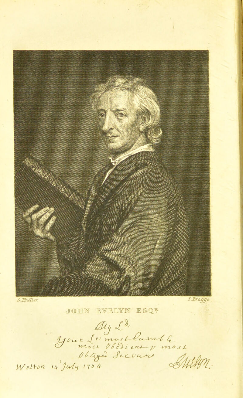 JOHN EVELYN ES-Q. 4/ Duct. I r s yy^tr T £ -7-0^ ^4. y 4 fto i e, nV— 2/ ° J A ]//i)hon il+ Jwiy nob ft ft S*-*— v c^xs G<5 'tfpl.-