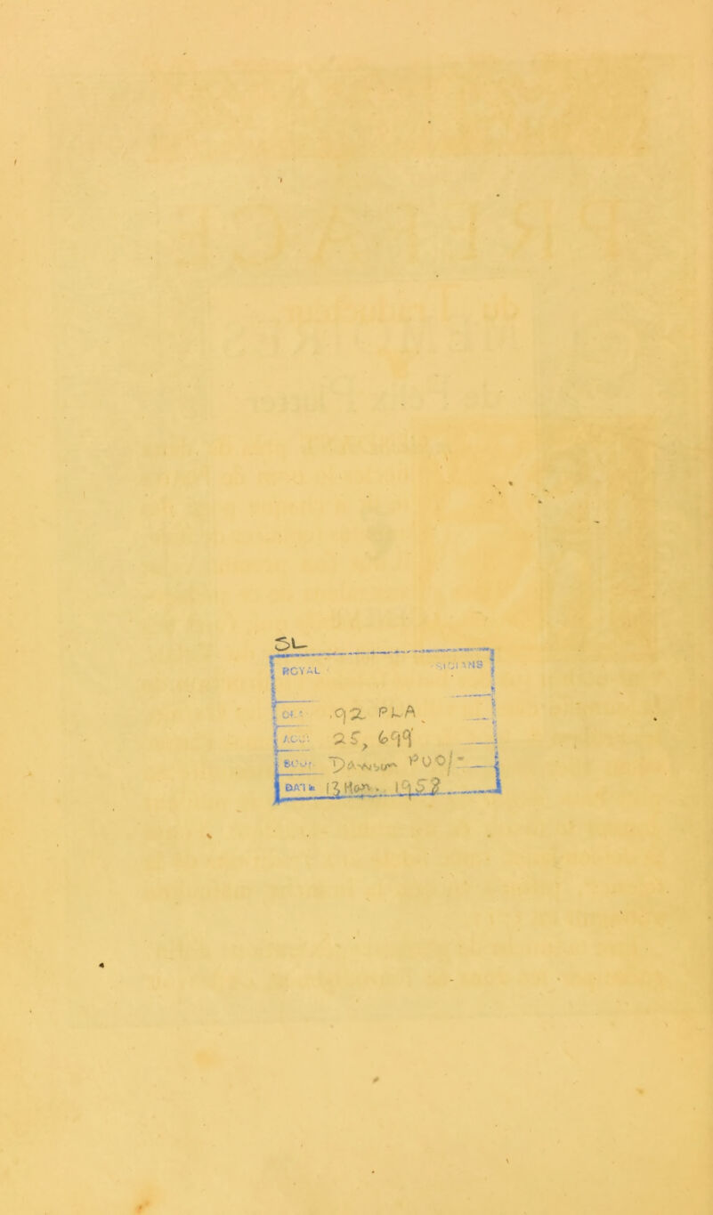 ; A ROYAL =,iOlAN ’ï I W. '- .CjX 2 f, (>^\H ' m, # \