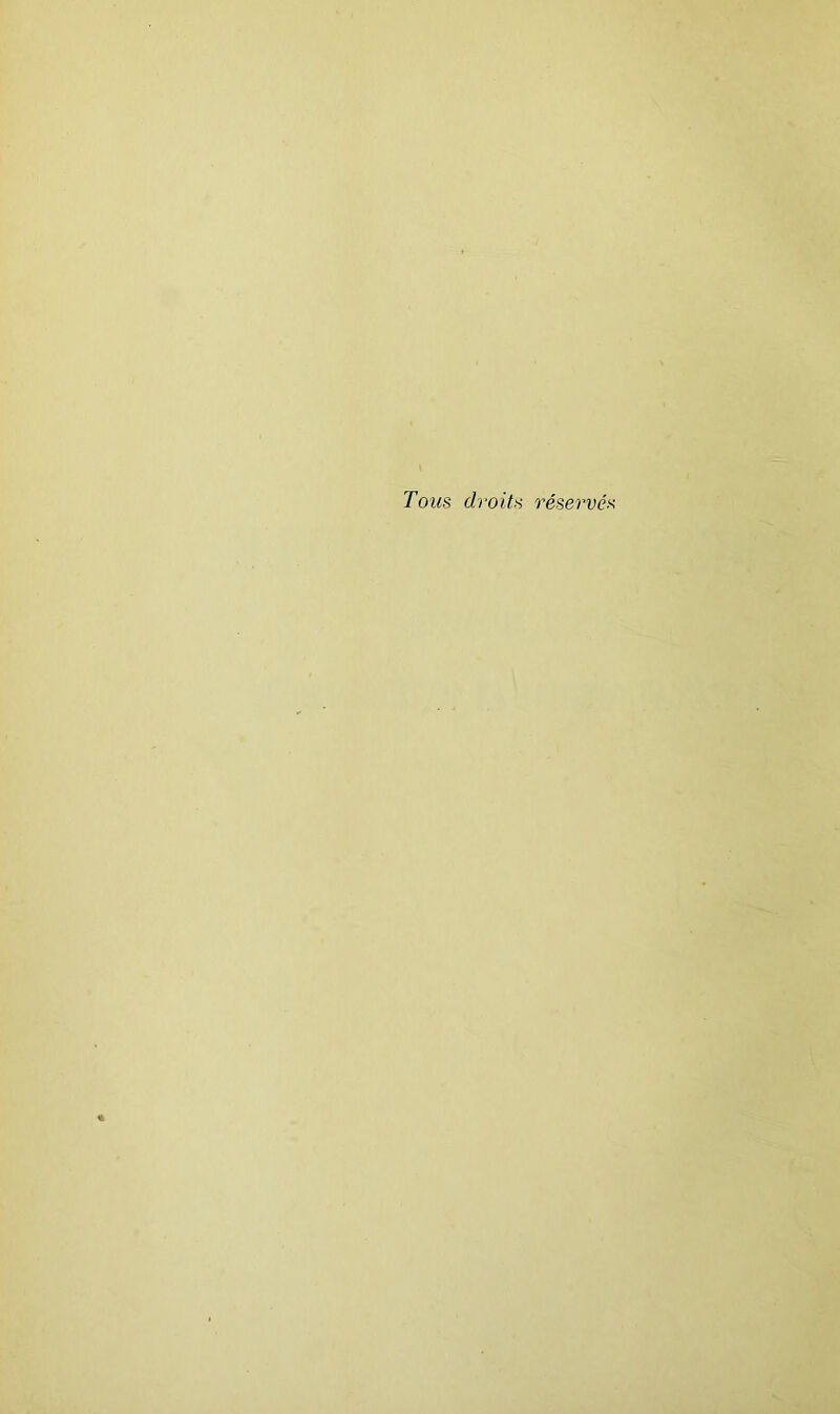 Tous droits réservés