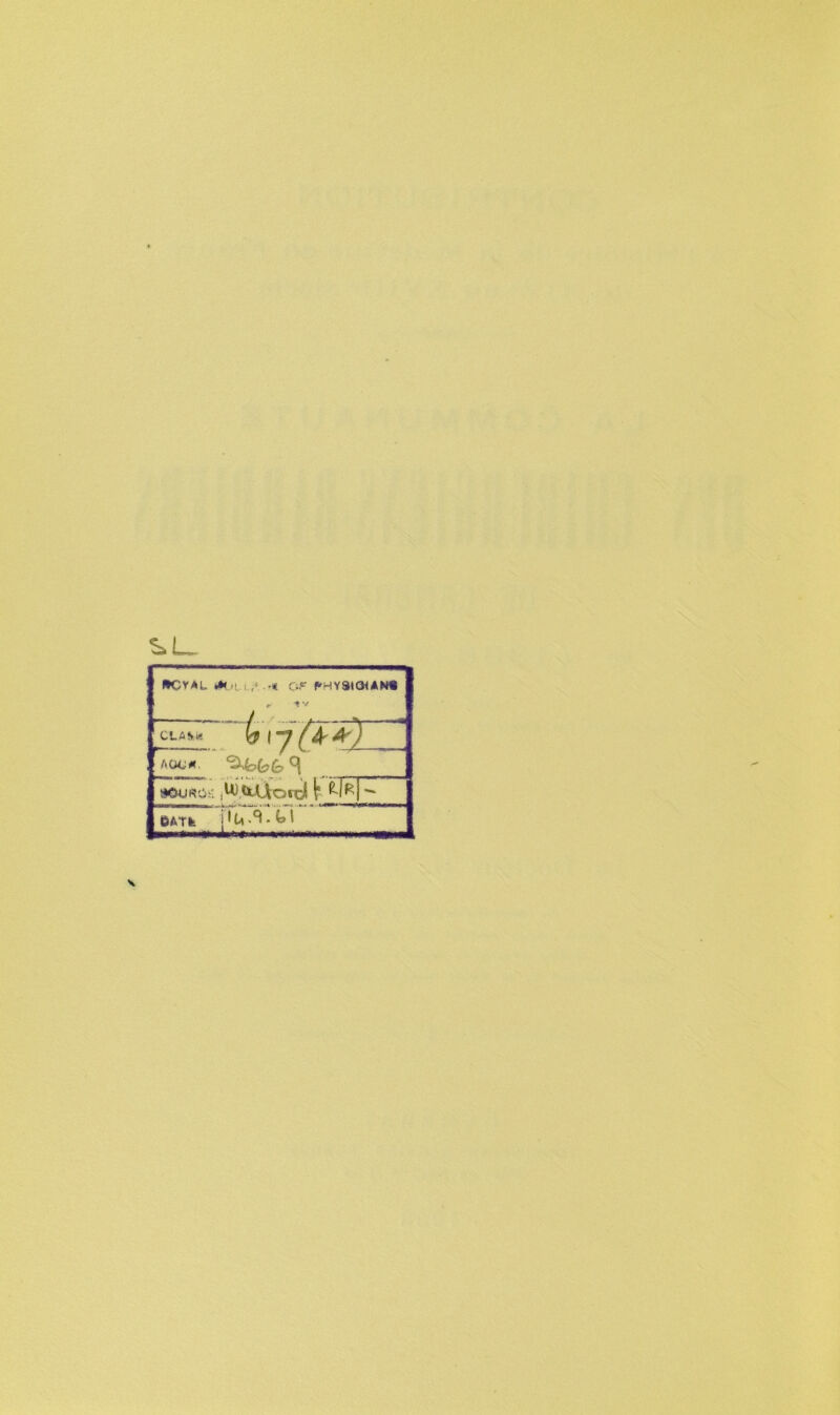 &CVAL * •« OF PHYStOUN* K IV CLASk b\y(A~Â^ ACMJrt ^ SKWJiSO;' ^iUosd F’*J* BATIk ilU.^.t»
