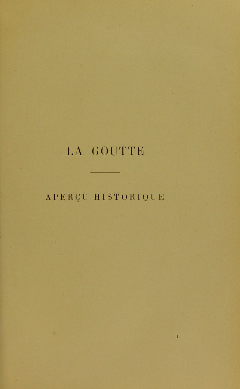 APERÇU HISTORIQUE