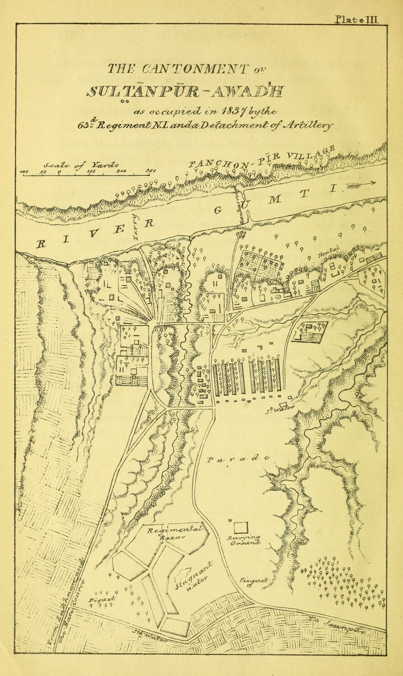Jlatelll THE CANTONMENT ov SUL TAWJPUM -AWAlM els oodotp'VC'cL ts?v 183 ^ byibe' 63 7 JK JSA1. of\A.'r&slle,ry'