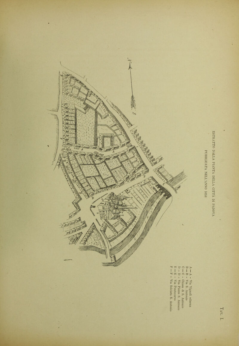 ESTRATTO DALLA PIANTA DELLA CITTÀ DI PADOVA