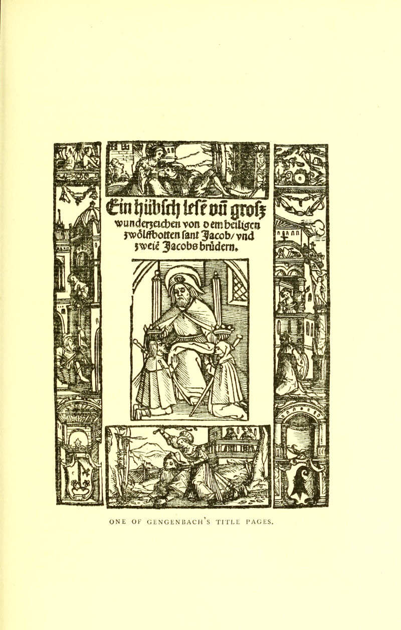 ONE OF GENGENBACH S TITLE FAGES.