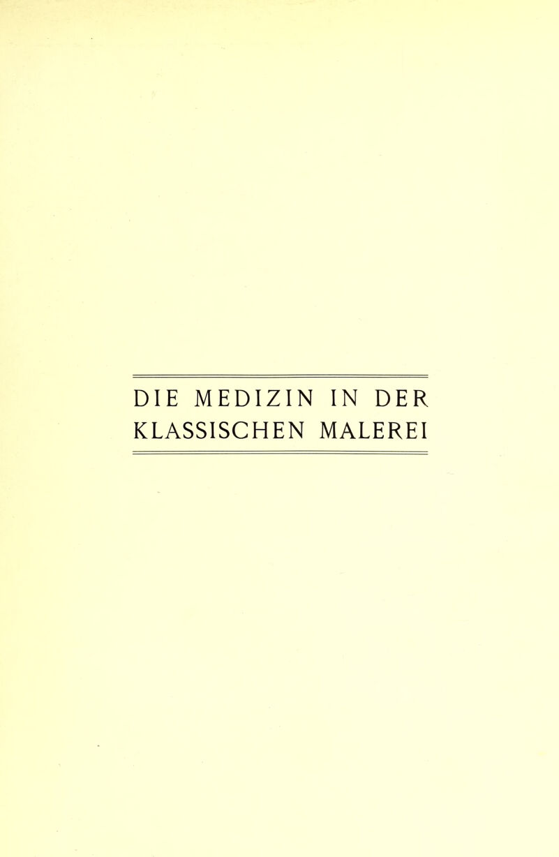 KLASSISCHEN MALEREI