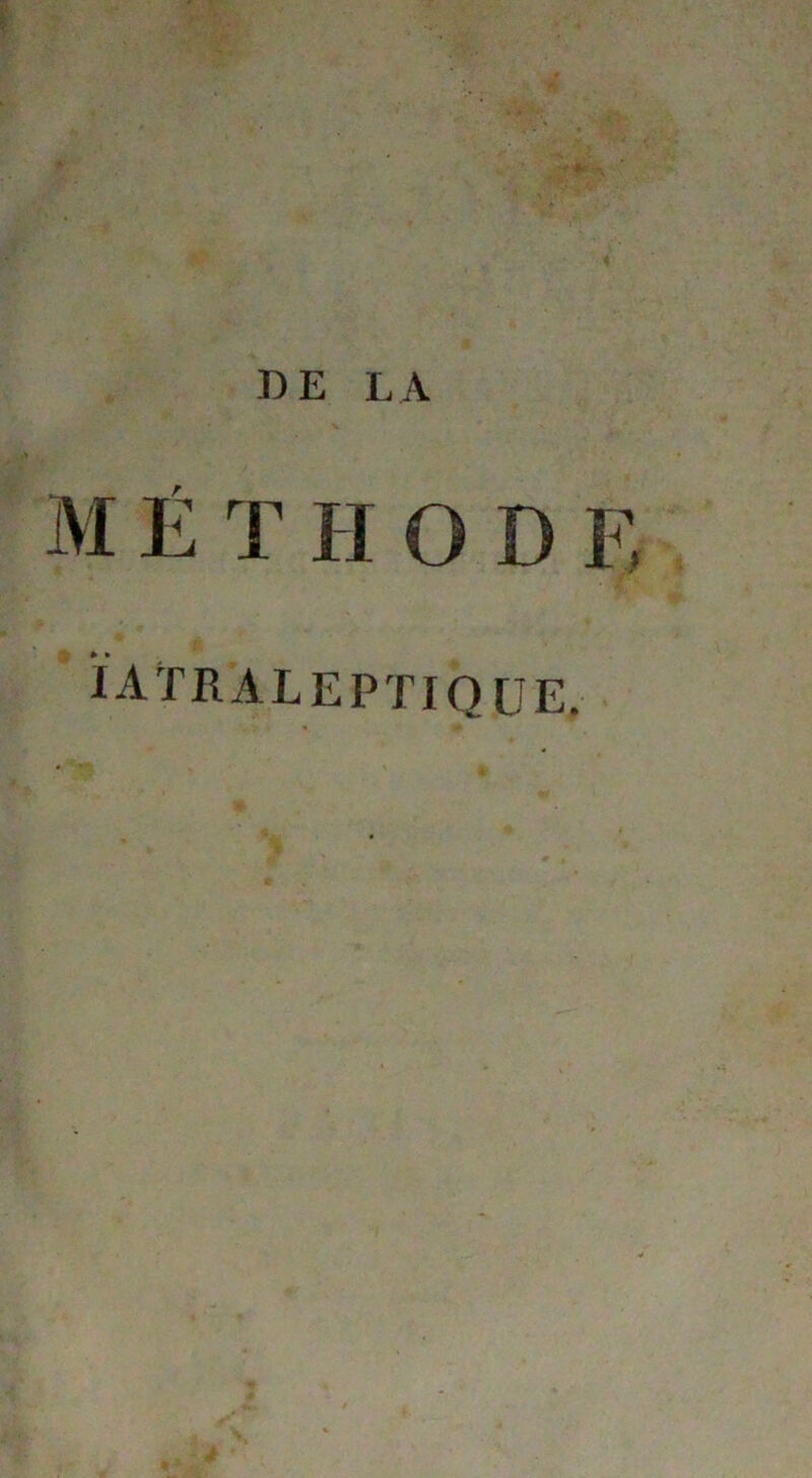 MÉTHODE ÏATRALEPTIOUE.