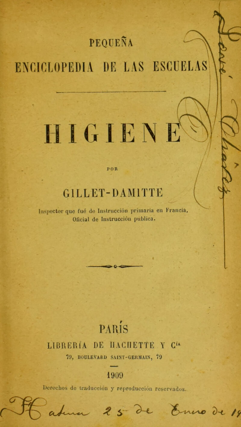 Oficial de Instrucción pública. PARIS LIBRERÍA DE IIACIIETTE Y C“ 19, BOULEVARU SAINT-GERMAIN, 9 1909 Derechos do traducción y reproducción reservados.