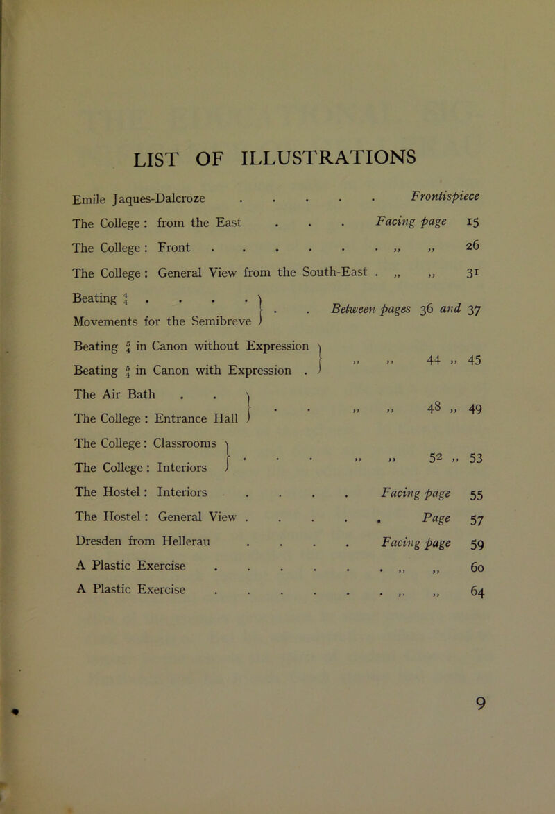 LIST OF ILLUSTRATIONS Emile Jaques-Dalcroze ..... Frontispiece The College : from the East . . . Facing page 15 The College: Front . . . . . „ „ 26 The College : General View from the South-East . „ ,, 31 Beating % . . . ) y . . Between pages 36 and 37 Movements for the Semibreve ) Beating l in Canon without Expression ] Beating % in Canon with Expression . 1 >> > > 44 > > 45 The Air Bath . . ^ The College : Entrance Hall ) » >> 48 t> 49 The College: Classrooms The College: Interiors • • • n t> 52 >1 53 The Hostel: Interiors • • • Facing page 55 The Hostel: General View . Page 57 Dresden from Hellerau • . Facing page 59 A Plastic Exercise • • • • • »> ti 60 A Plastic Exercise . * • t' )> 64 *