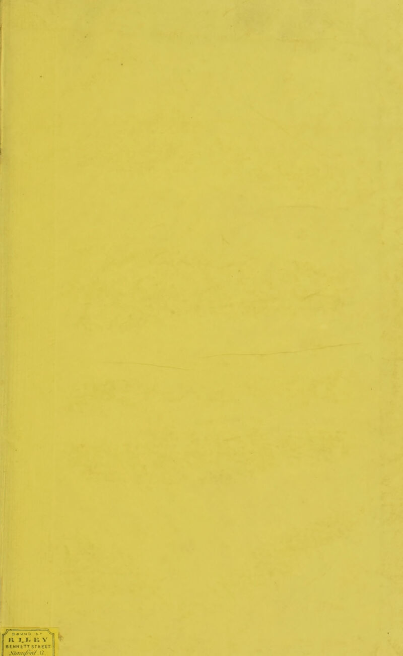 jr BOUND b v n I, I- H Y BENNETT STREET S/<rrn/fn/ \f