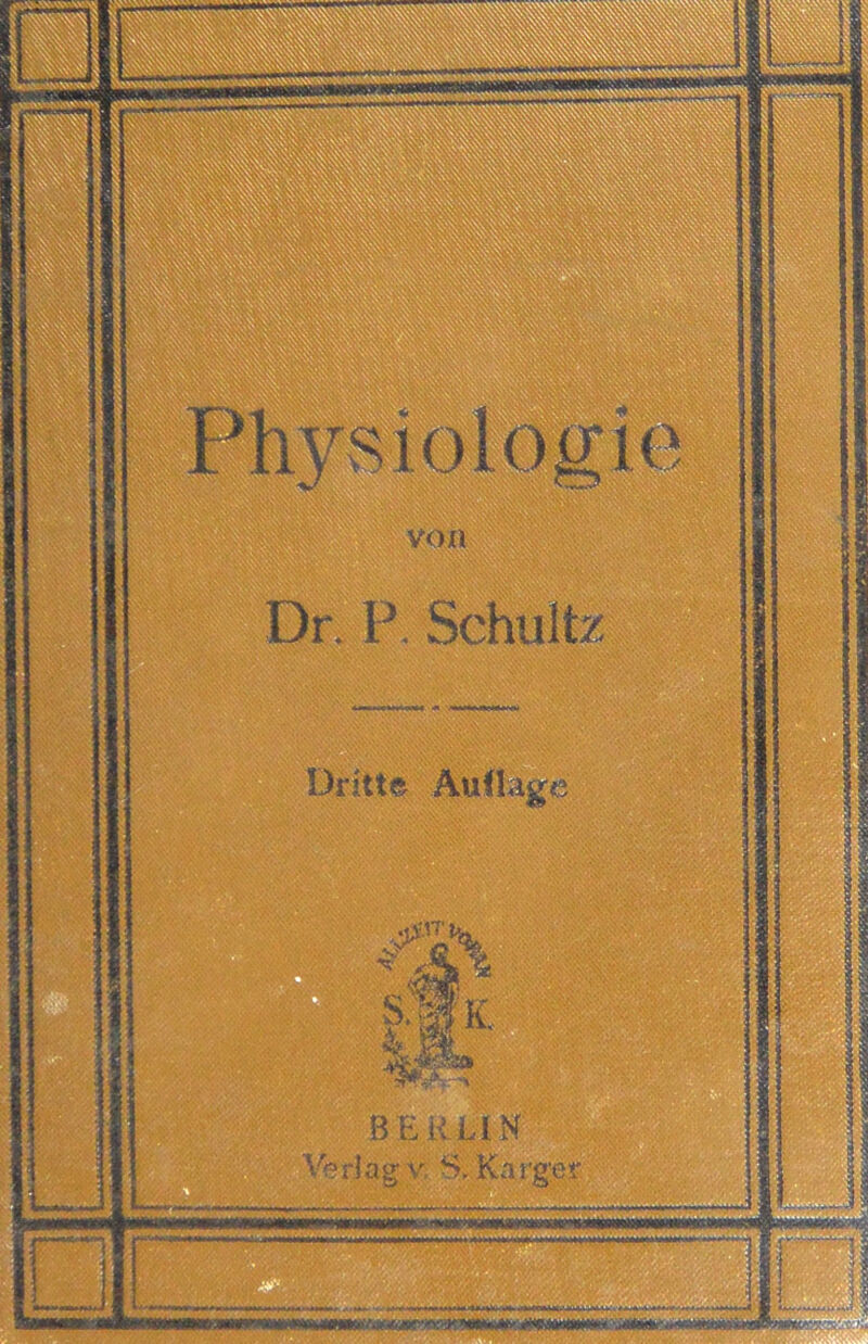 Dr. P. Schultz Dritte