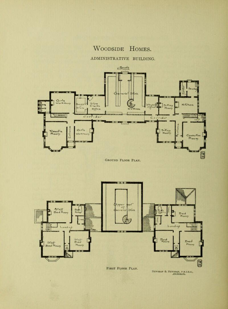 Woodside Homes ADMINISTRATIVE BUILDING. aoocJ & rar^ce Newman & Newman, f r.i.b.a., A rchi teds.