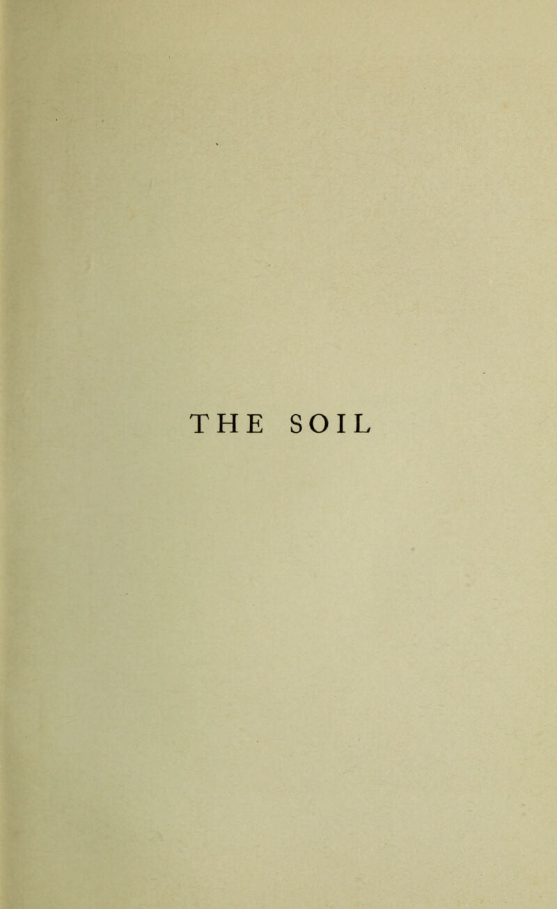 THE SOIL