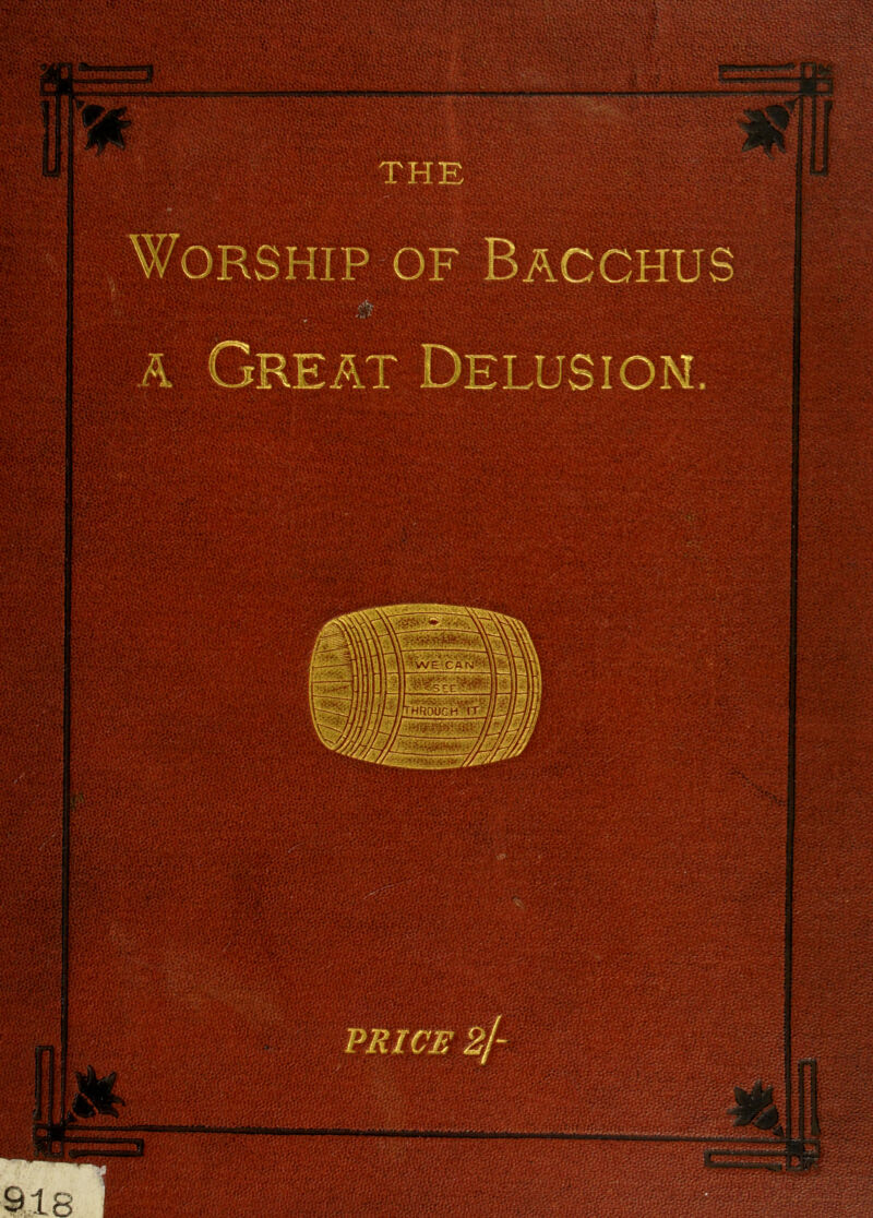 THE Worship of Bacchus PRICE 2/-