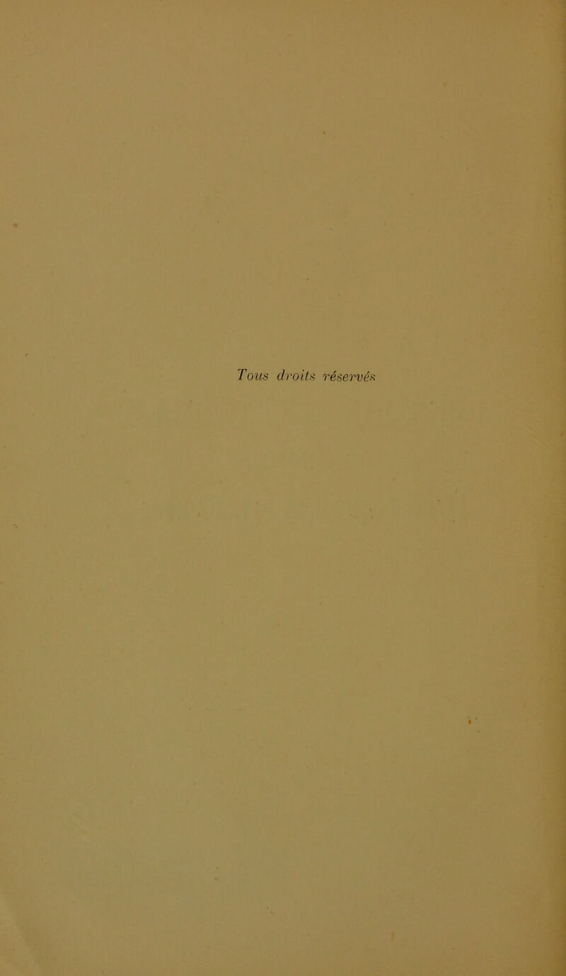 Tous droits réservés