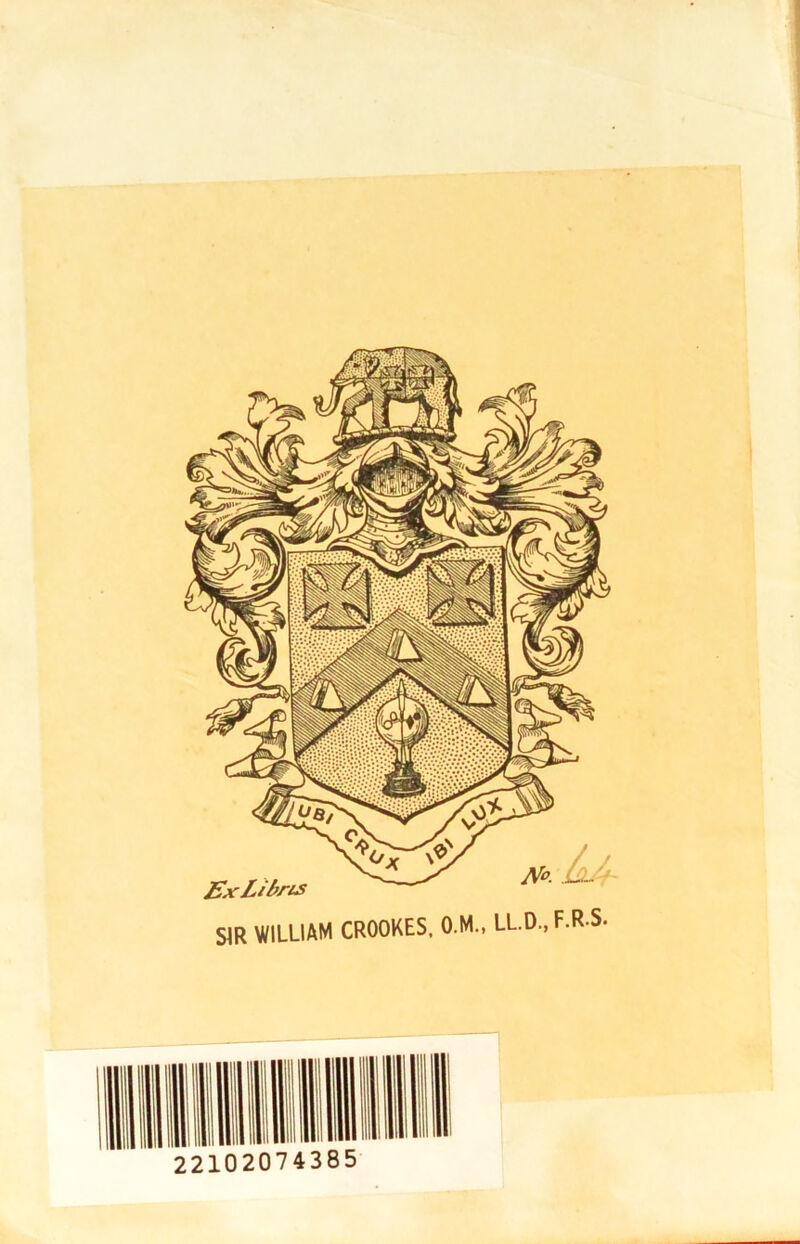 SIR WILLIAM CROOKES, O.M., LL.D.,F.R.S