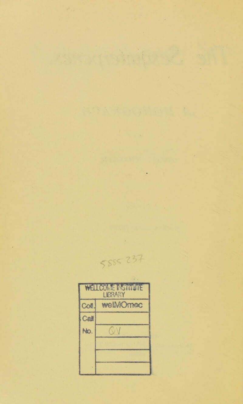 WELLCC1S rsroJflte Lieaw coe. weLVOrmc c& No.