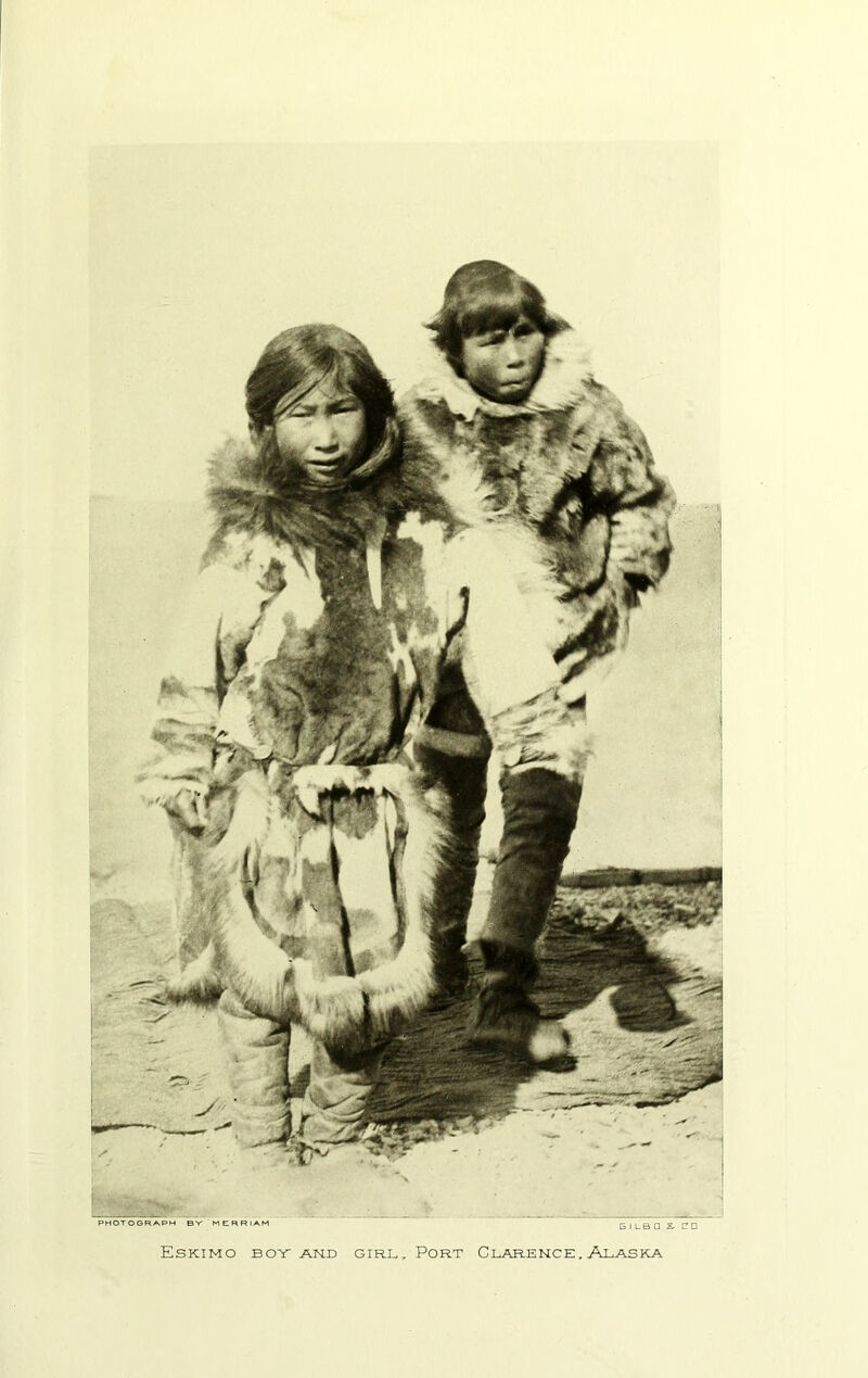 Eskimo boy and girl. Port Clarence. Alaska