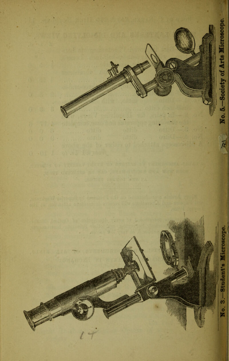 No. 3.—Student’s Microscope. No. 5,—Society of Arts Microscope,