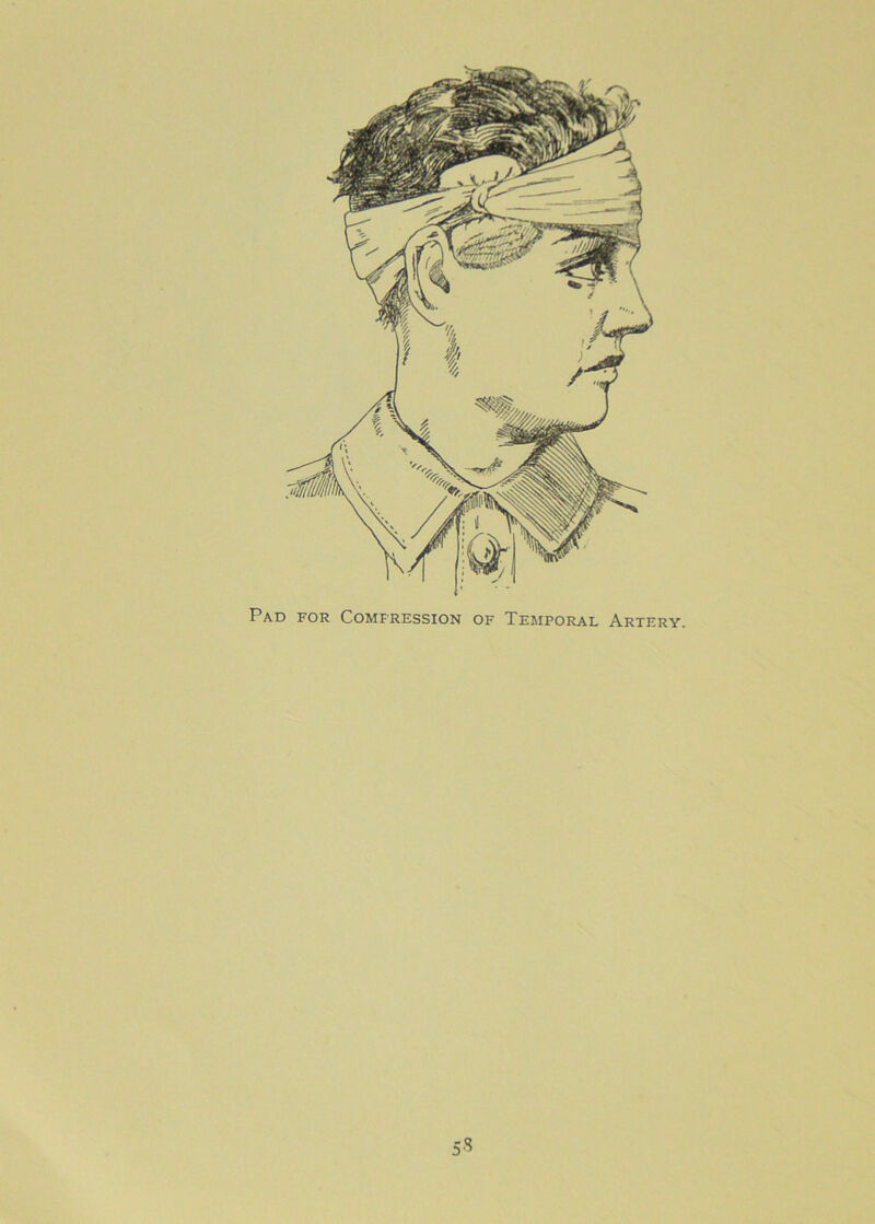 Pad for Compression of Temporal Artery. vS