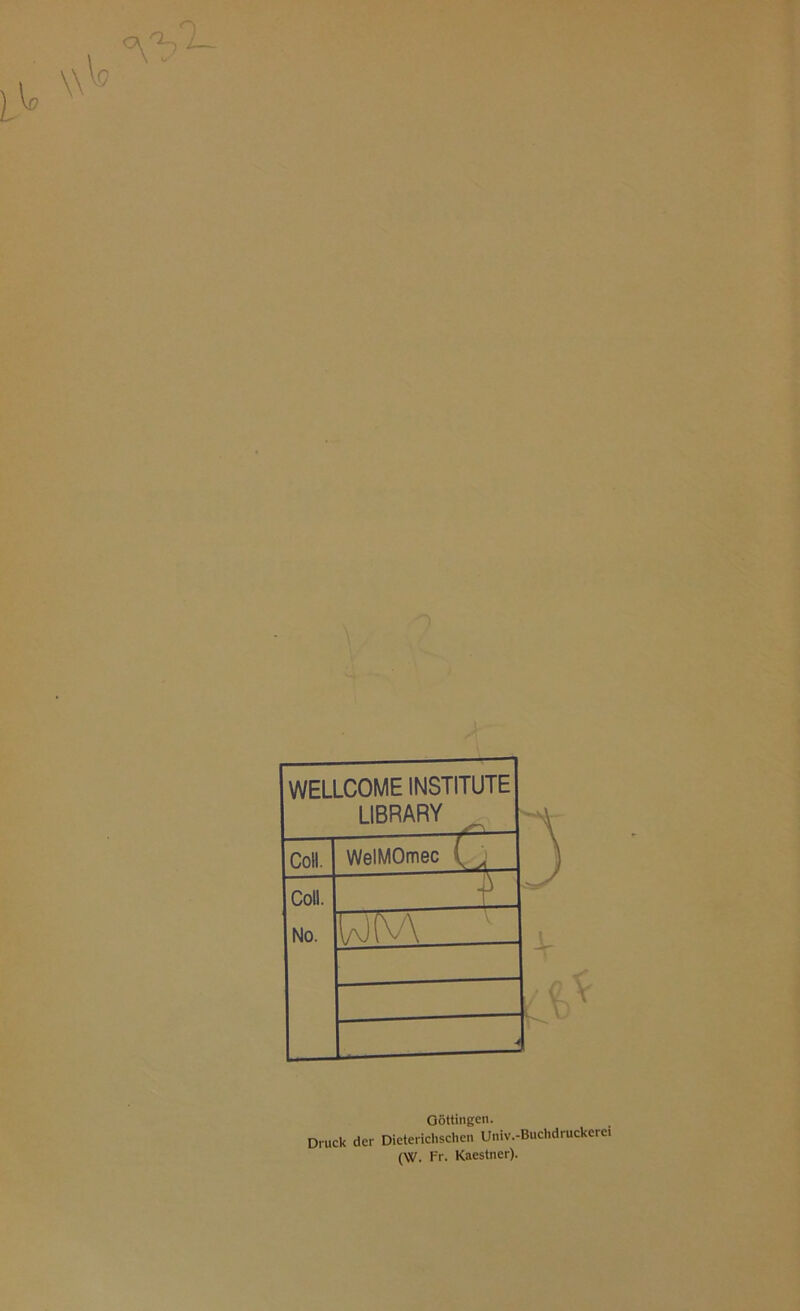 Oöttingen. Druck der Dieterichschen Univ.-Buchdruckerei (\V. Fr. Kaestner).