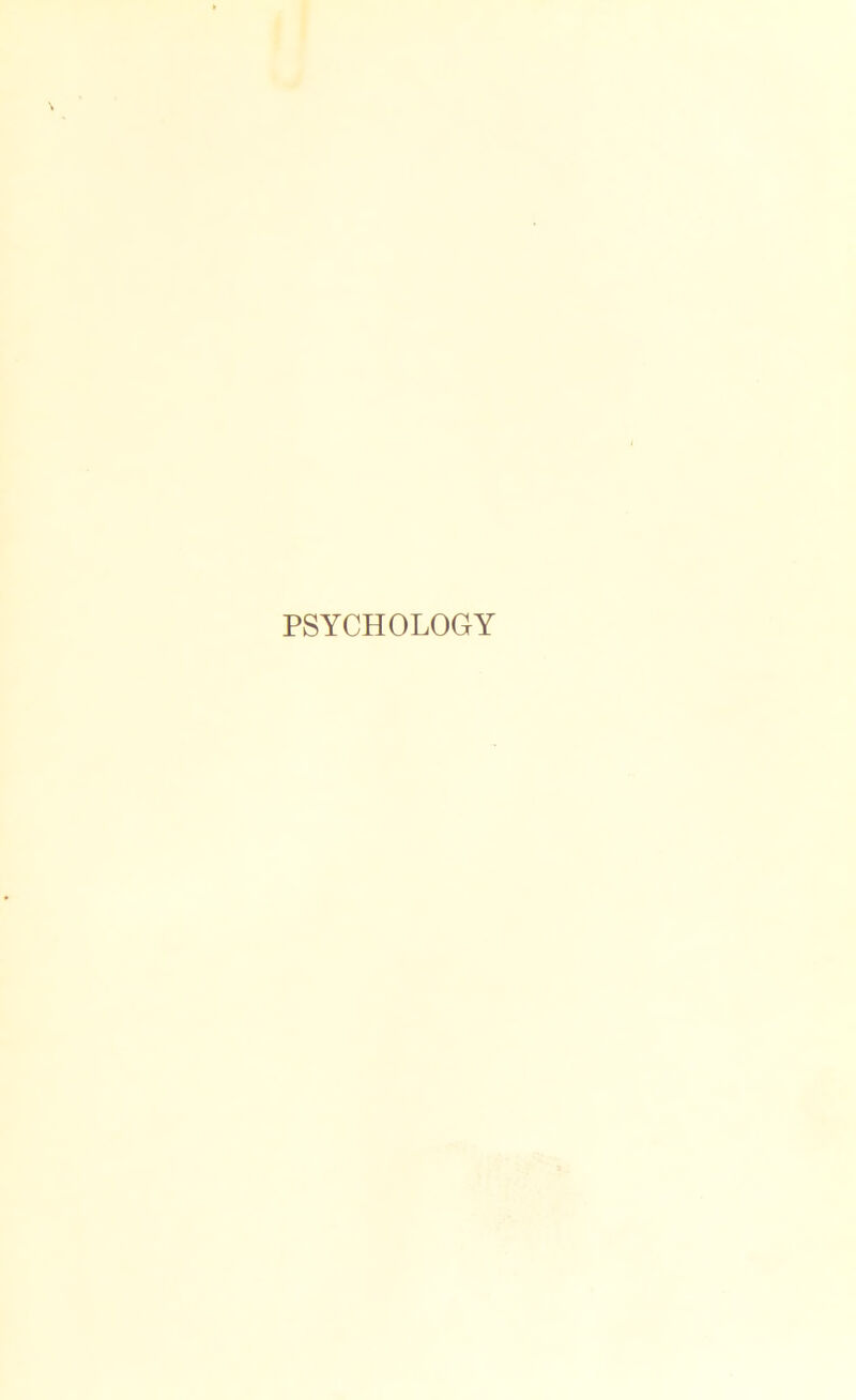 PSYCHOLOGY