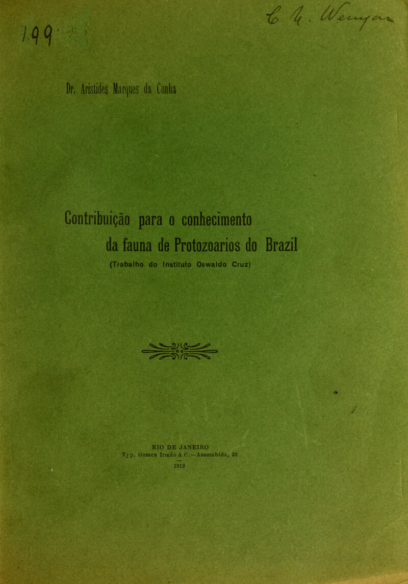 Contribuição para o conhecimento da fauna de Protozoários do Brazil