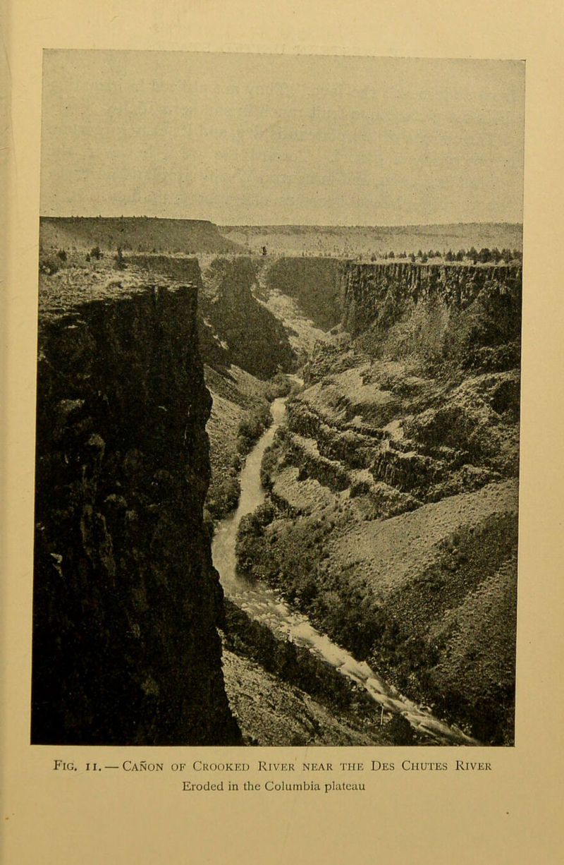 Eroded in the Columbia plateau