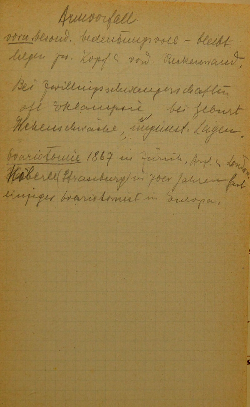 / *14 t %€aa— !W ■W-4mhuu /$J <*-* f /p^ ^ 0<^j * ~ ^i/ . / «9 * /' t Cha-i* Ltt^fJ-u^ y&tr U-tkyUi I^hmS %-t^Uyr*. , ?