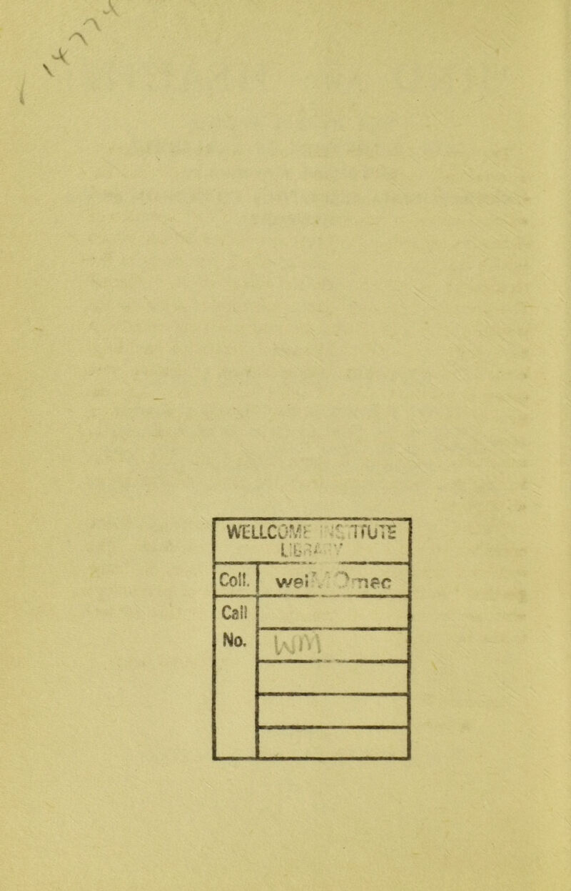 wcllco^  i rui'E - Co!!. wei A n?c Call No.