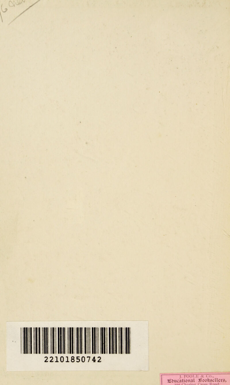 22101850742 J. POOLE & Co.. BsMicational iJPoofcscllcrs, 1A<I rharliur ('nK*; Ivfnn.