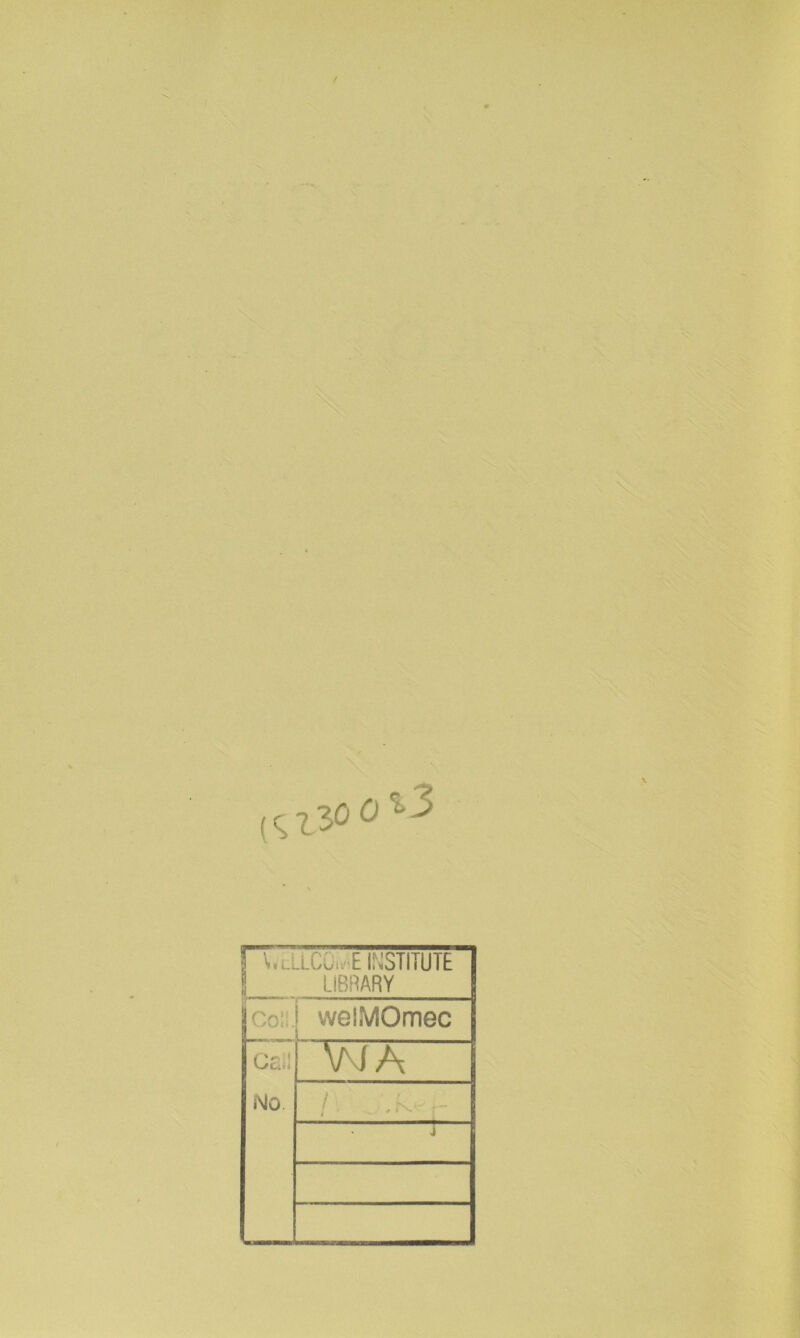 \,.lLLCOu-E INSTITUTE 1 LIBRARY Col;. vvelMOmec Cal! WA iNJo. / ' ... - i