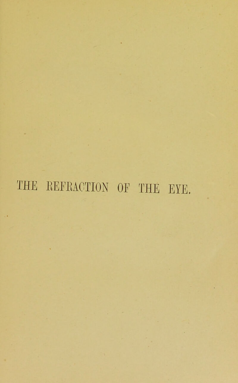 THE liEEEACTION OF THE EYE,