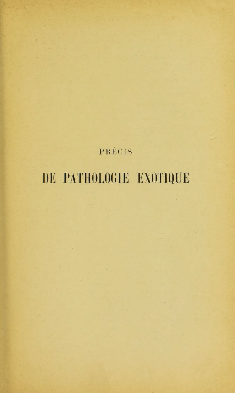 PR K (MS DE PATHOLOGIE EXOTIQUE