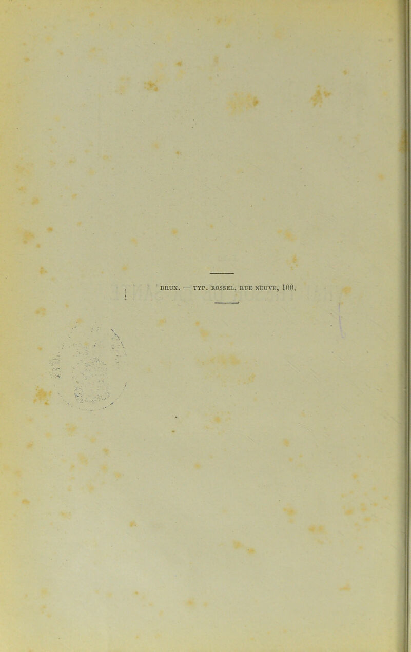 BRUX. — TYP. ROSSEL, RUE NEUVE, 100.