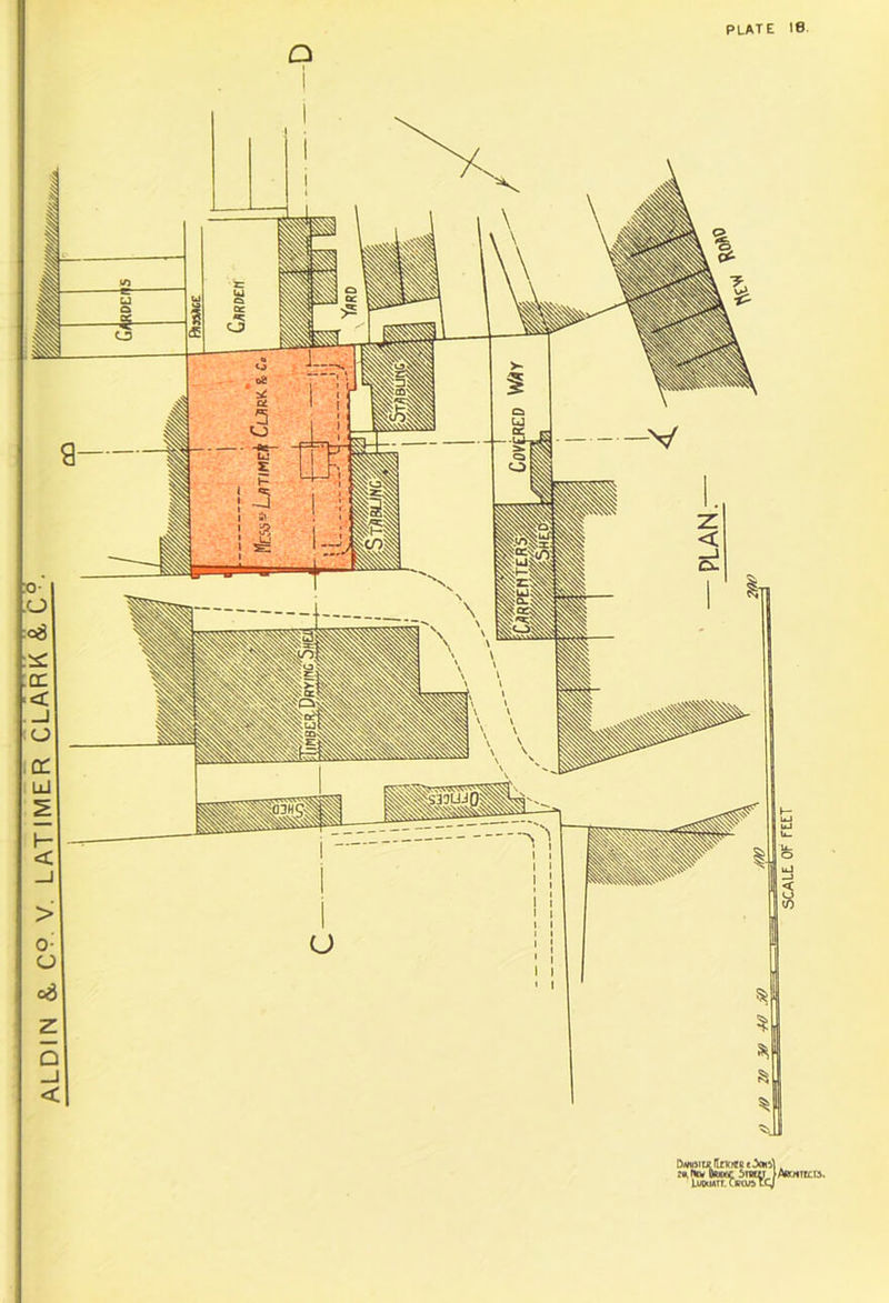 ALDIN & CP. V. LATIMER CLARK & C°- Wmm/Mmrn^ DMUVt£HcKlffBe^Ol!i\ New Orjk£ Sra^i,) i Anemia*. SCALE. OF FEET
