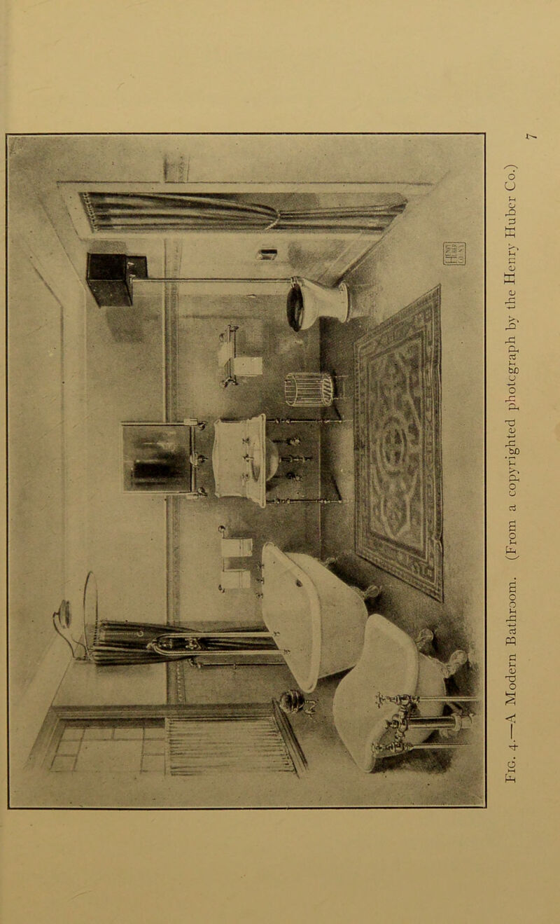 Fig. 4.—A Modern Bathroom. (From a copyrighted photograph by the Henry Huber Co.)