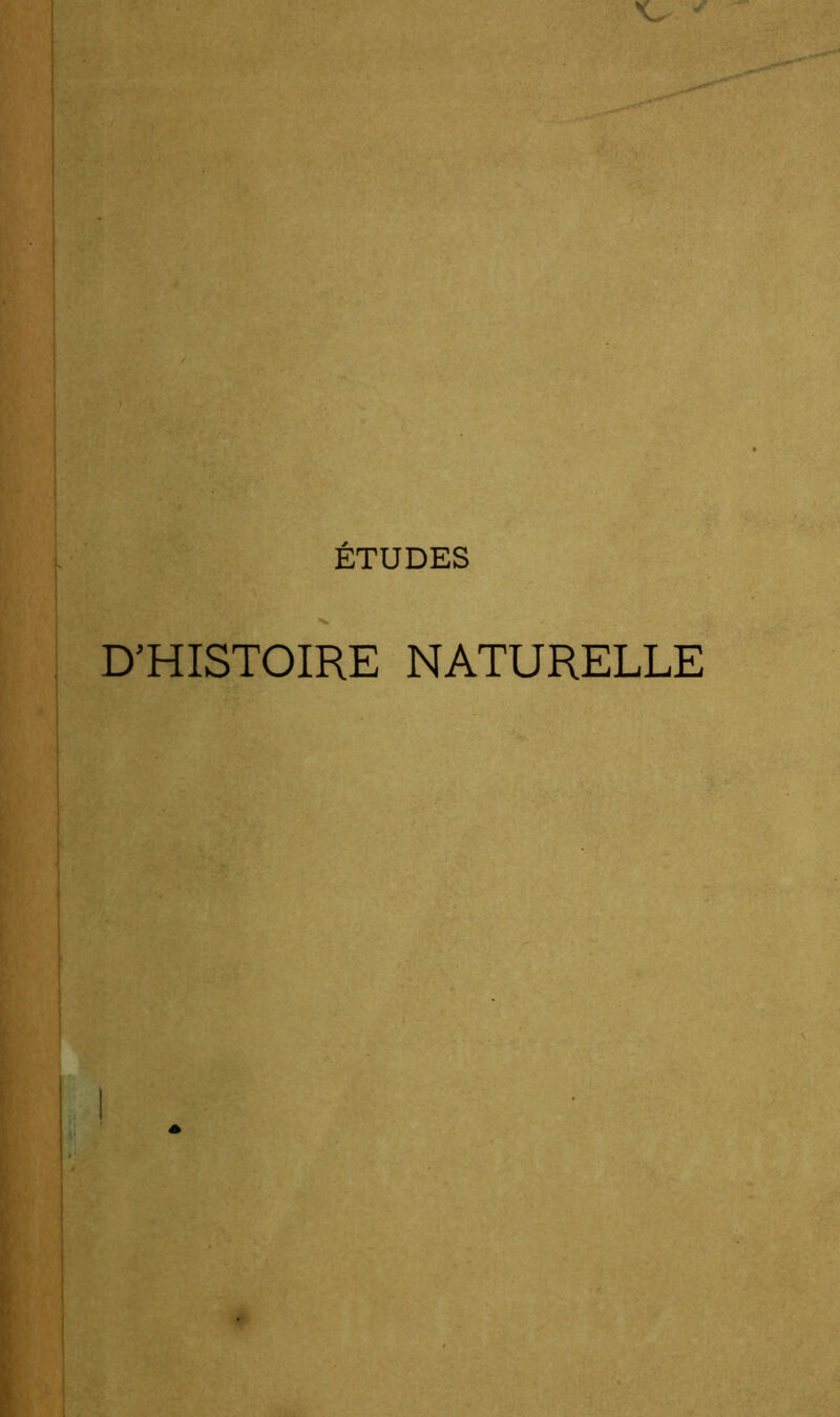 D’HISTOIRE NATURELLE