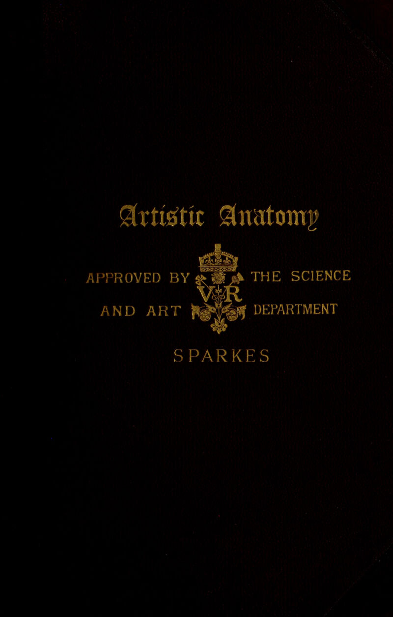 APPROVED BY AND ART THE SCIENCE DEPARTMENT SPARKES