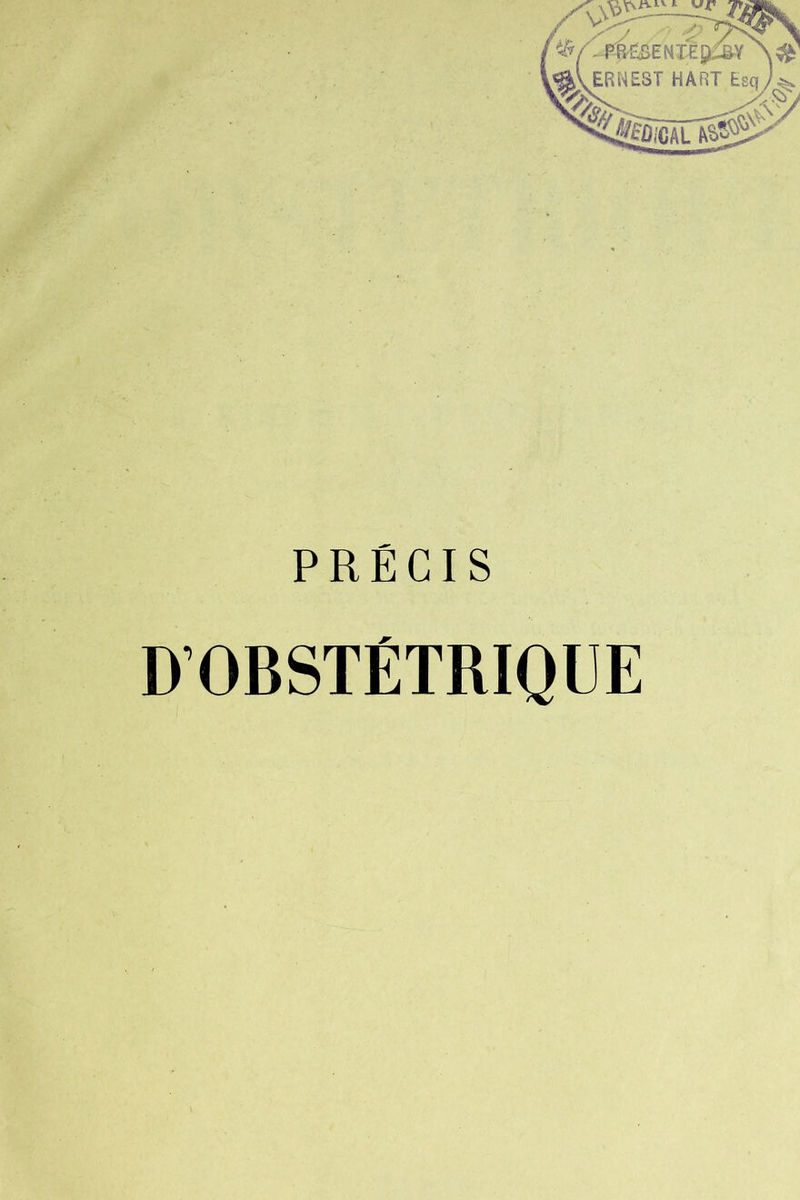 PRÉCIS DOBSTÉTRIQUE