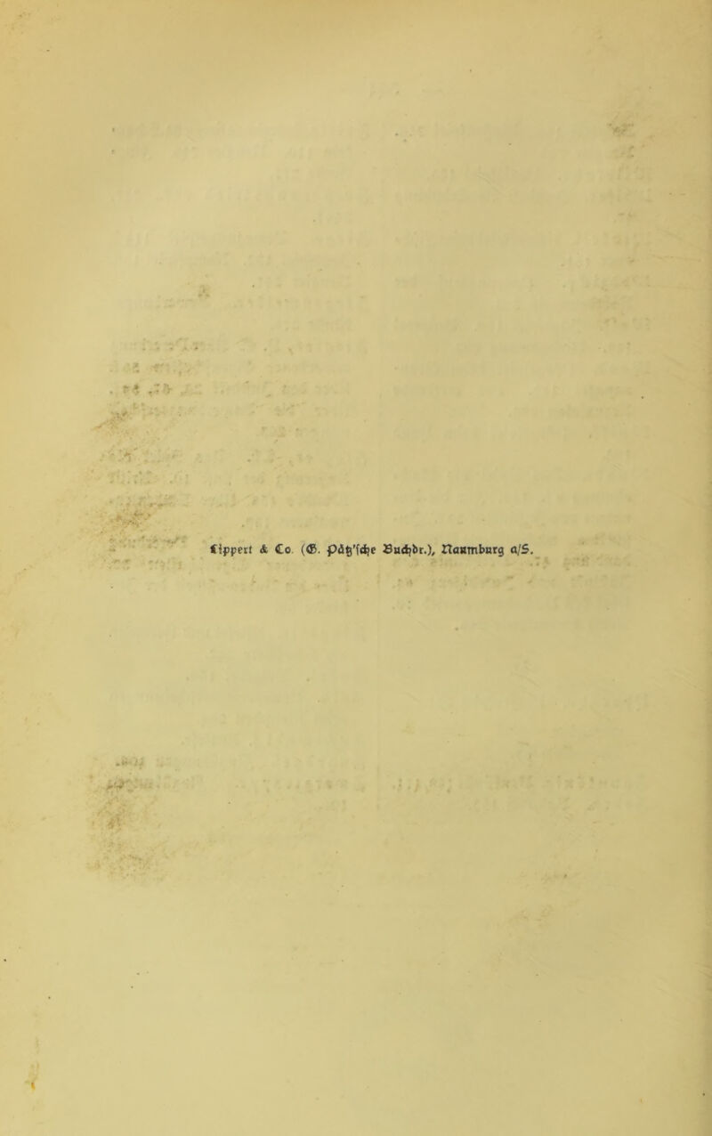 fifpeit & Co (©. pdfc’fdje Sadfbr.), ItaHmbarg a/S.